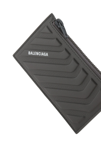 Shop Balenciaga Black Leather Card Holder  Black  Uomo Tu