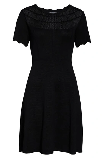 Shop Julia Jordan Fit & Flare Sweater Dress In Black