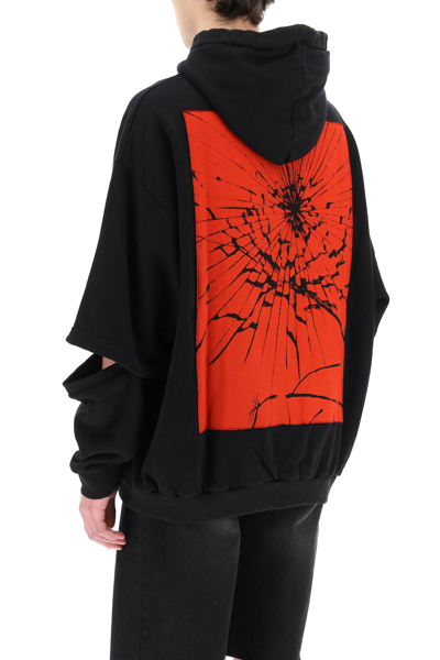 Shop A Better Mistake Berlin Hoodie In Black,red