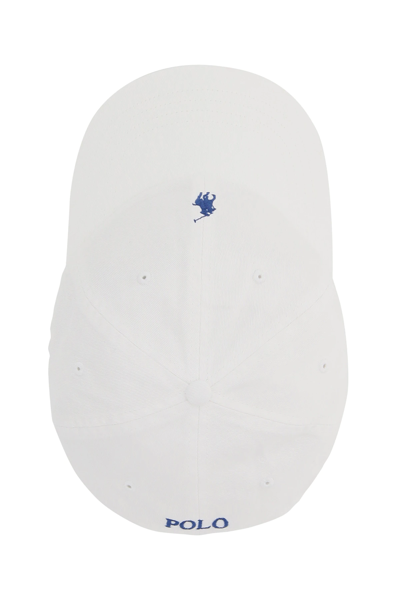 Shop Polo Ralph Lauren Core Replen Baseball Cap In White,blue