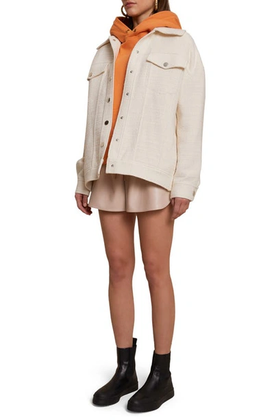 Shop A.l.c Benson Oversized Jacket In Off White