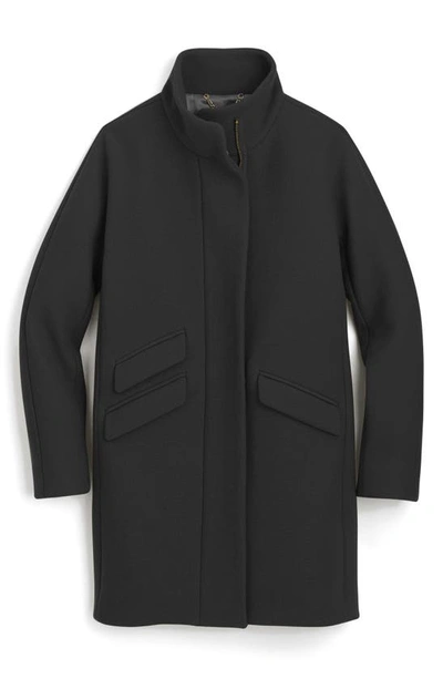 Shop Jcrew Stadium Cloth Cocoon Coat In Black