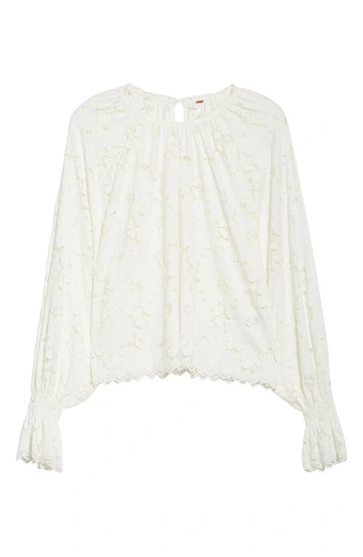 Shop Free People Olivia Lace Top In Ivory