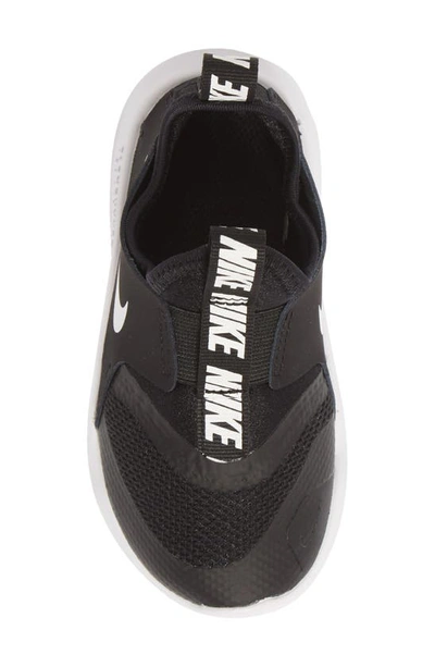 Shop Nike Flex Runner Slip-on Running Shoe In Black/ White