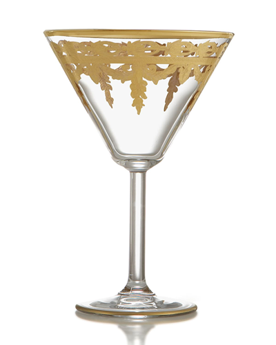 Shop Arte Italica Vetro Gold Martini Glass