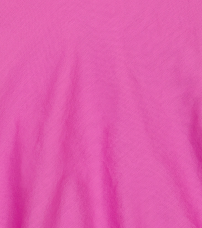 Shop Il Gufo Layered Cotton Top In Fucsia