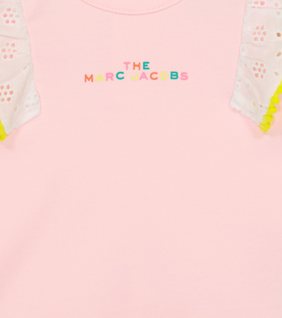 Shop Marc Jacobs Baby Broderie Anglaise Cotton Top And Shorts In Pink White