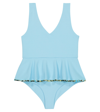 Shop Marysia Bumby French Gramercy Swimsuit In Horizon