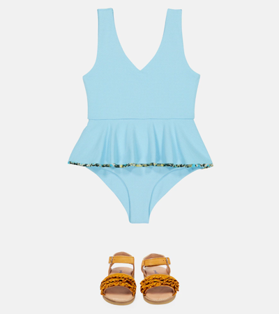 Shop Marysia Bumby French Gramercy Swimsuit In Horizon