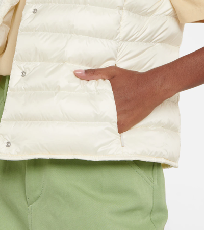 Shop Moncler Liane Quilted Down Vest In White