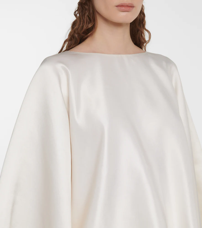 Shop The Row Dalel Silk Satin Top In Ivory