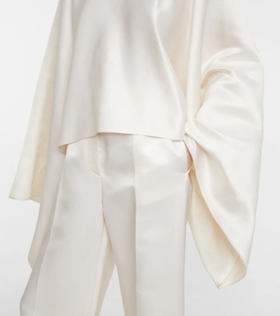 Shop The Row Dalel Silk Satin Top In Ivory