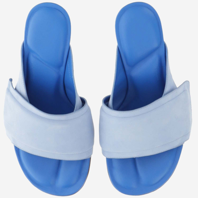 Shop Jacquemus Sandals In Blue