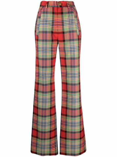 Shop Vivienne Westwood Trousers Red