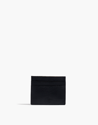 Shop Mw Leather Card Case In True Black
