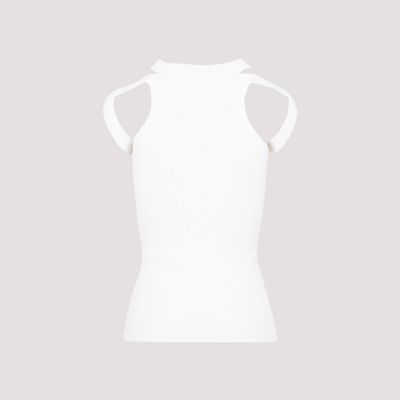 Shop Dion Lee Cotton Loop Tank Top Tops In White