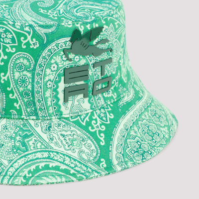 Shop Etro Bucket Hat In Green