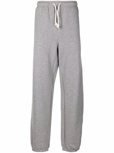 Shop Acne Studios Patch-detail Cotton Sweatpants In Grey
