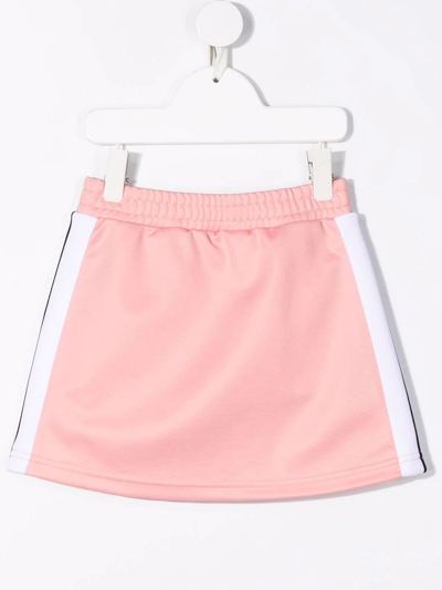 Shop Palm Angels Side-stripe Track Skirt In Pink