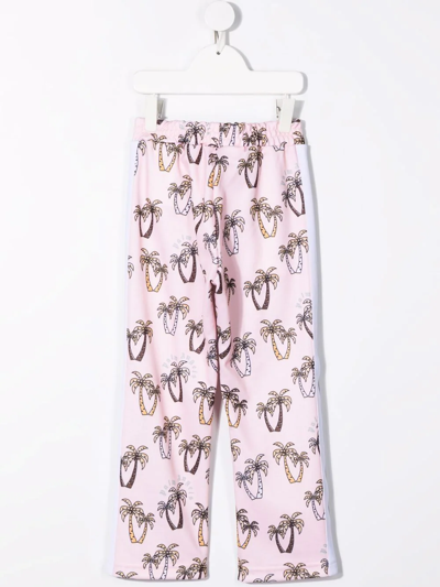 Shop Palm Angels Palm Tree-motif Track Pants In Pink