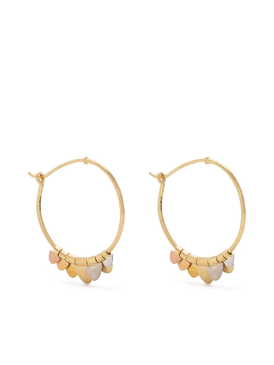 Shop Sia Taylor 18kt Gold Small Rainbow Flutter Earrings