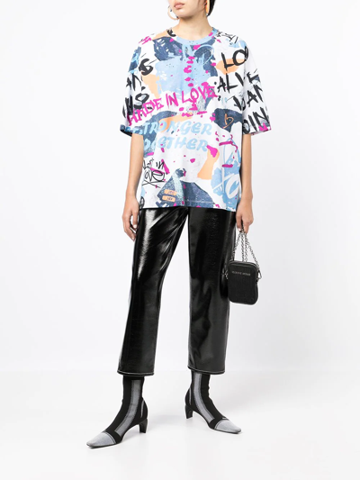 Ports V Graphic-print Short-sleeved T-shirt In Multicolour