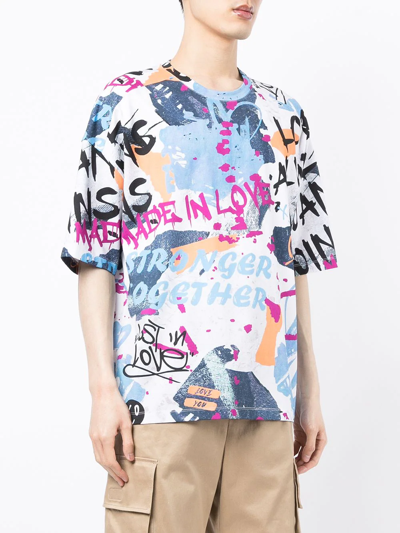 Ports V Graphic-print Short-sleeved T-shirt In Multicolour
