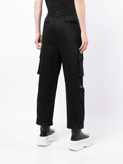 Ports V Drawstring Cargo Trousers In Black
