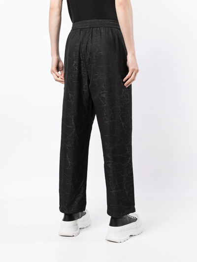 Ports V All-over Logo Print Trousers In Black
