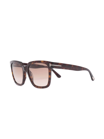 Tom Ford Tortoiseshell-frame Sunglasses In Brown