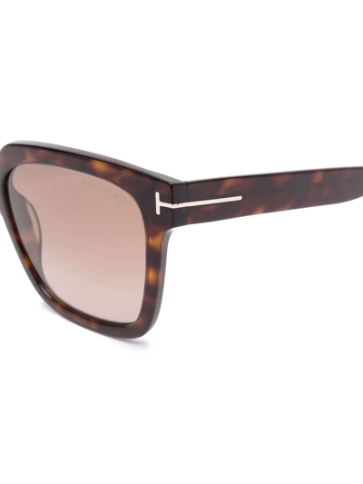 Tom Ford Tortoiseshell-frame Sunglasses In Brown