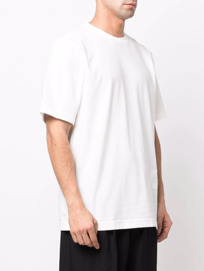 Shop Y-3 Tonal Logo-print T-shirt In White