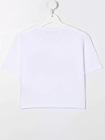 Shop Dsquared2 Teen Icon Logo-print T-shirt In White