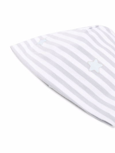 La Stupenderia Stripe-print Beanie In Grey