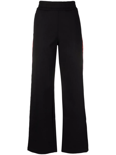 Shop Off-white Monogram-band Track Pants In Black