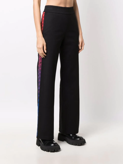 Shop Off-white Monogram-band Track Pants In Black