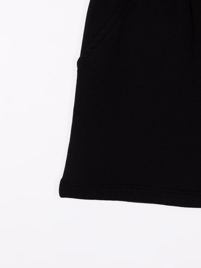 Shop Off-white Logo-waistband Sweat Skirt In Black