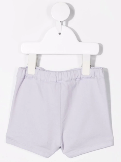 Shop Tartine Et Chocolat Ruffle-detail Knee-length Shorts In Purple
