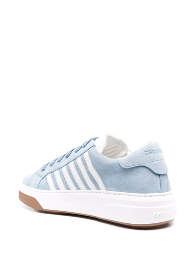 Shop Dsquared2 Legend Low-top Suede Sneakers In Blue