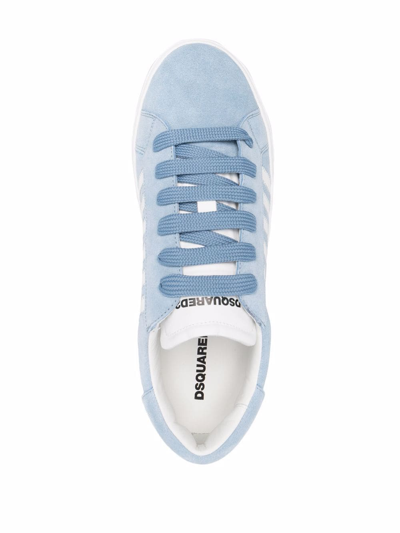 Shop Dsquared2 Legend Low-top Suede Sneakers In Blue