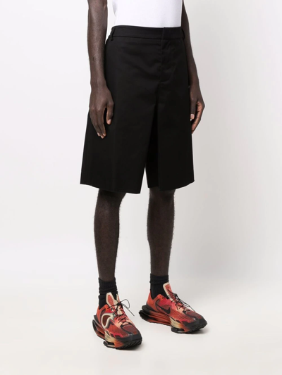 Shop 424 Knee-length Tailored Shorts In Black