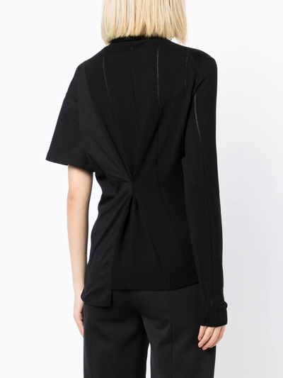 Shop Act N°1 Asymmetric Pinch-front Top In Schwarz