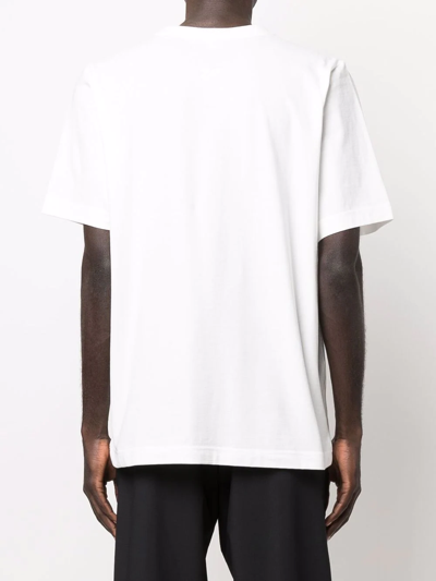 Shop Y-3 Tonal Logo-print T-shirt In Weiss