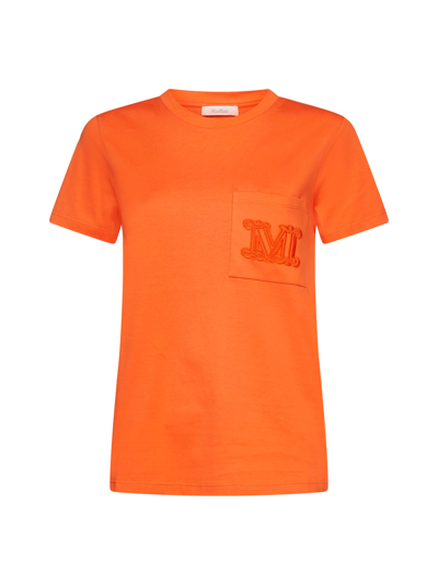 Shop Max Mara Crewneck Classic T In Orange