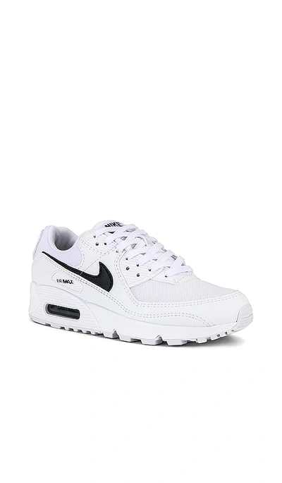 Shop Nike Air Max 90 Sneaker In White  Black  & White