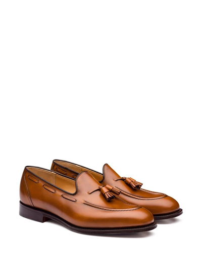 Shop Church's Nevada Leather Loafers In Brown