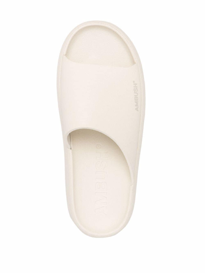 Ambush Slip-on Slides In White