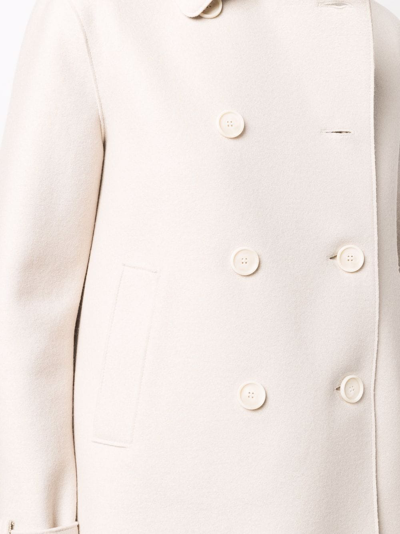 Harris Wharf London Double-breasted Button Jacket In Neutrals