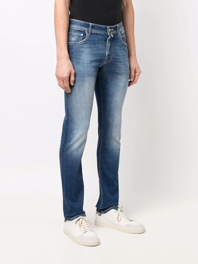 Shop Jacob Cohen Slim-fit Gradient Jeans In Blue