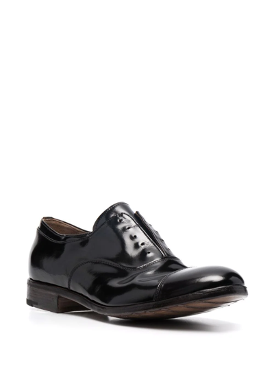 Shop Premiata Laceless-design Derby Shoes In Black